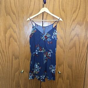 BE COOL Blue Floral Romper